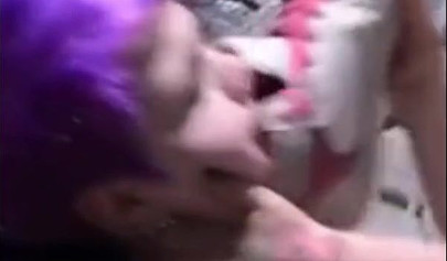 Emo slut gets humiliated in public