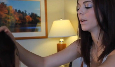 Lesbian sex with slim teen babes