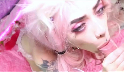 Naughty teen gets creampied and facialized