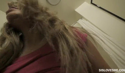 Beautiful Kimmy Granger gives blowjob to her stepbro