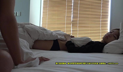 Japanese schoolgirl fucks with he BF all day long