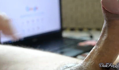 Erotic and close up blowjob by hot babe