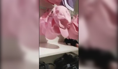 Sexy babes gets naughty and horny in changing room