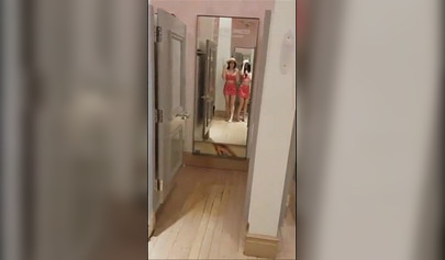 Sexy babes gets naughty and horny in changing room