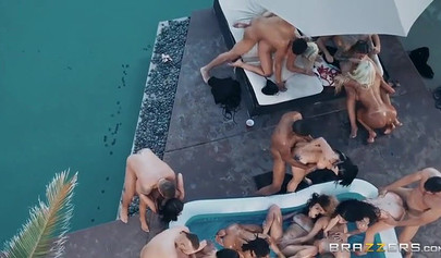 Orgy with the best big tit babes in the world with Bridgette B, Karma Rx, Katrina Jade and many more