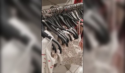 Hot babes having sex in shopping mall