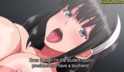 Hentai hoe with big tits gets pussy creampied