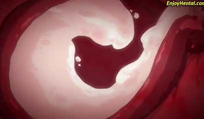 Hentai hoe with big tits gets pussy creampied