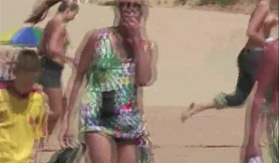 Naughty lesbian teen on vacation