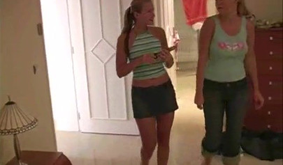 Naughty lesbian teen on vacation