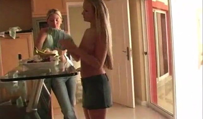 Naughty lesbian teen on vacation