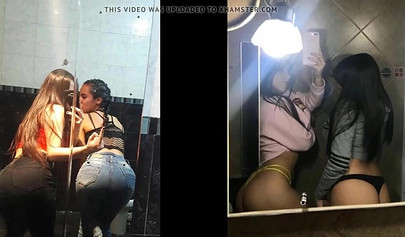 Social media teens teasing with their slutty photos