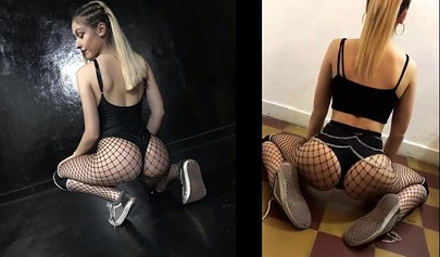 Social media teens teasing with their slutty photos