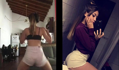 Social media teens teasing with their slutty photos