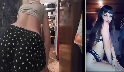 Social media teens teasing with their slutty photos