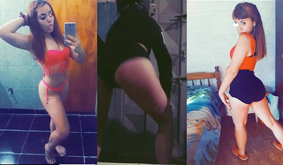 Social media teens teasing with their slutty photos