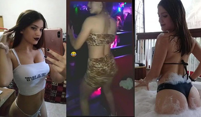 Social media teens teasing with their slutty photos