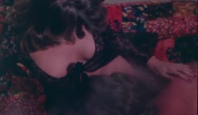 Busty vintage babe seducing hot young guys