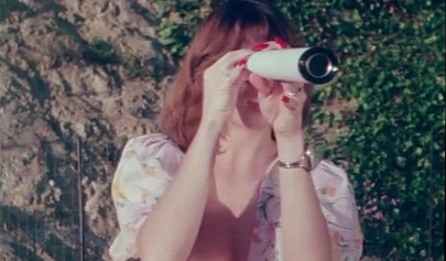 Busty vintage babe seducing hot young guys