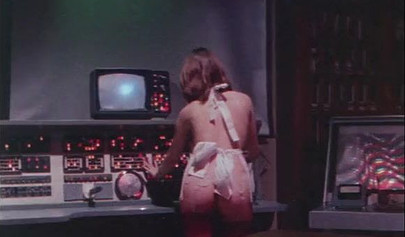 Busty vintage babe seducing hot young guys