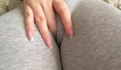 POV big ass blonde rips her pants and gets fucked