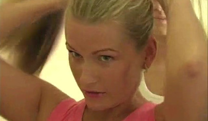 Sexy and horny lesbian teens play with fruits