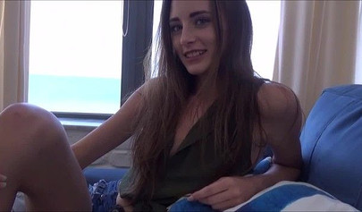 Skinny teen Kyler Quinn loves bro's big cock