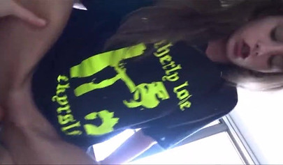 Skinny teen Kyler Quinn loves bro's big cock