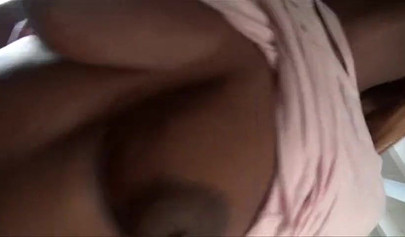 POV fucking with ebony beauty with big tits