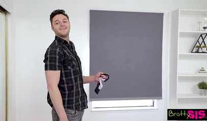 Skinny teen Kiara Cole fucks with her new stepbrother