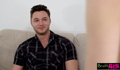 Skinny teen Kiara Cole fucks with her new stepbrother