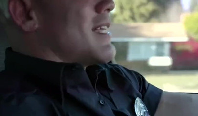 Police officer fucking two hot teenage burglars