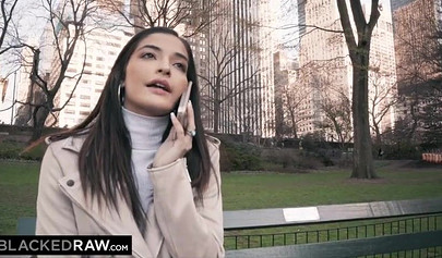 Brunette teen Emily Willis cheats on her BF with BBC