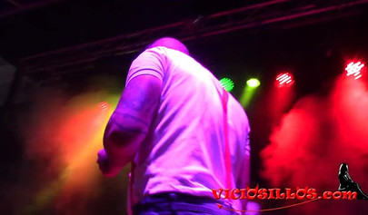 Sexy girl fucks with her boyfriend at porn expo