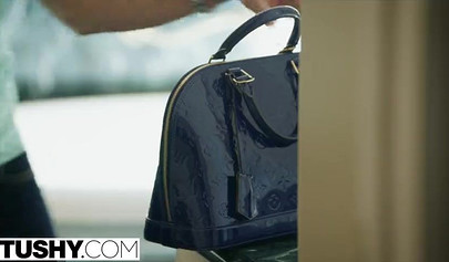 Redhead Pepper Hart seducing her sister's hubby for anal sex