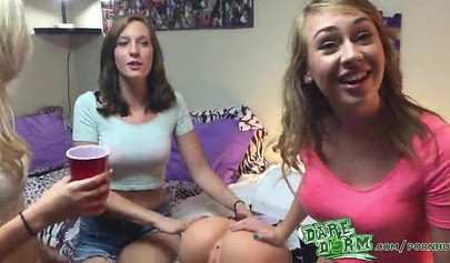 College orgy party with restless and horny babes Iggy Amore,Molly Manson and Xandra Sixx