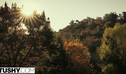 Glamour teen Adria Rae gets double penetrated in a threesome