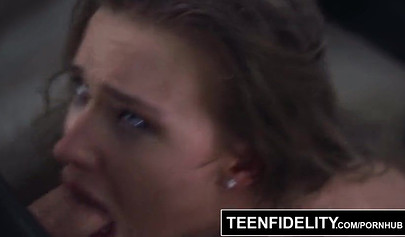 Brunette babe April Brookes loves rough fucking