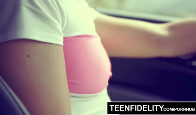 Brunette babe April Brookes loves rough fucking