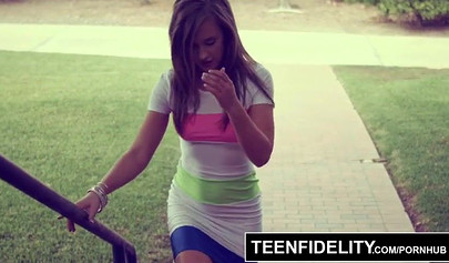 Brunette babe April Brookes loves rough fucking