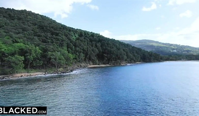 Petite blonde Angel Emilygets double penetrated in interracial threesome