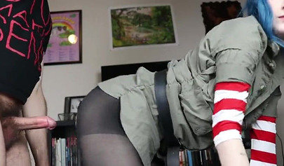 Amateur slut Ivy Aura gets creampied after POV blowjob