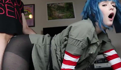 Amateur slut Ivy Aura gets creampied after POV blowjob