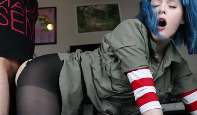 Amateur slut Ivy Aura gets creampied after POV blowjob