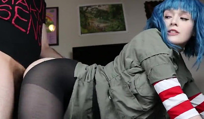 Amateur slut Ivy Aura gets creampied after POV blowjob