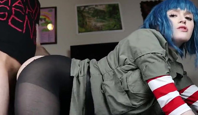 Amateur slut Ivy Aura gets creampied after POV blowjob