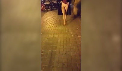 Compilation with amateur girls going wild and nude in public