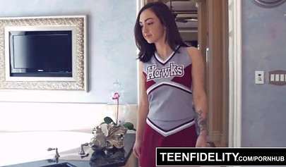 Adorable teen Lily Jordan gets banged and creampied