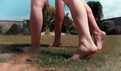 Fit lesbians making love after yoga