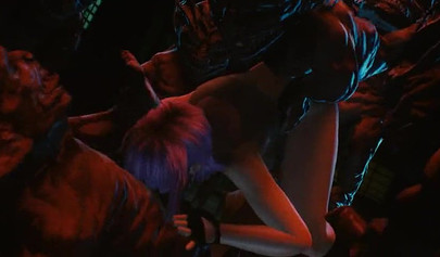 Hentai gangbang with busty female fighters and monsters